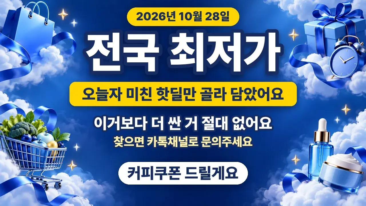 오늘 하루만 이 가격 · 매일 아침 업데이트